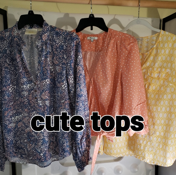 Madewell, Loft, Anthropologie Size S & M Summer Tops Bundle Of 3 - Picture 1 of 14